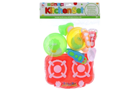 Dětská plastová sada nádobí s doplňky