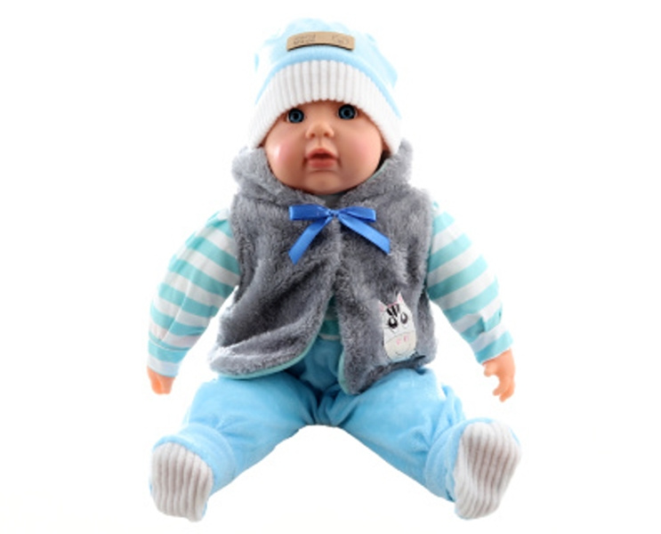 LAMPS Miminko velké 55 cm kluk pruhy