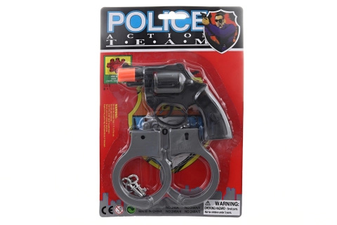 Plastová pistole na kapslíky s pouty, 8ranová