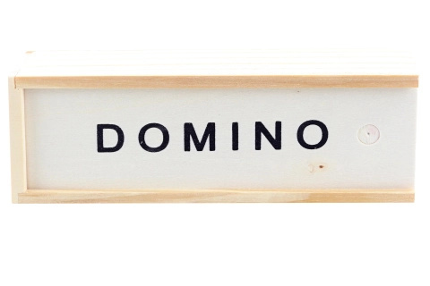 Dřevěné domino v krabičce