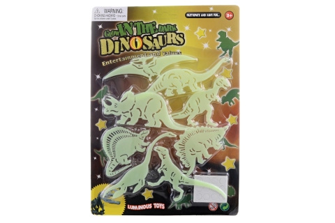 Svítící nalepovací dinosauři