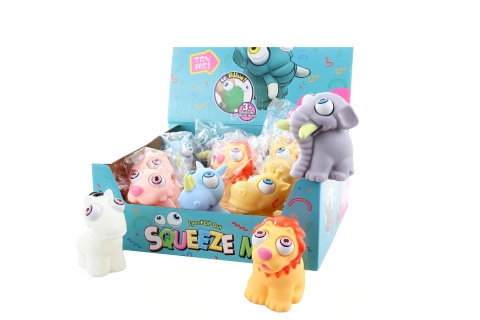 Zvířátka s velkýma očima – mačkací antistresová hračka