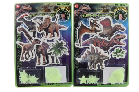 Svítící nalepovací dinosauři na zeď