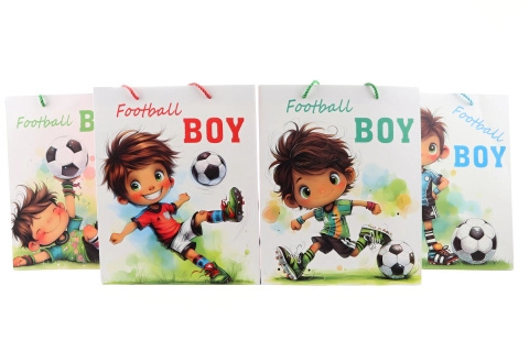 Dárková papírová taška s fotbalistou