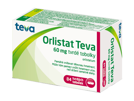 ORLISTAT TEVA 60MG Tvrdá tobolka 84