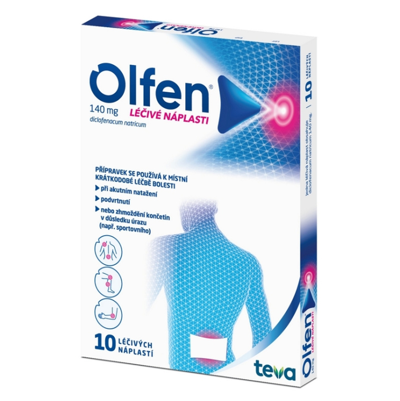 OLFEN Léčivé náplasti 140 mg 10 kusů