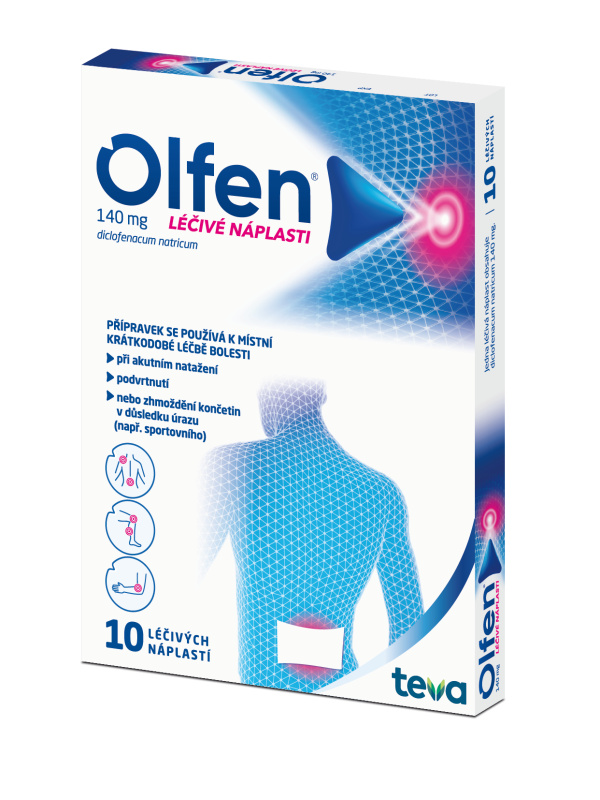 OLFEN Léčivé náplasti 140 mg 10 kusů