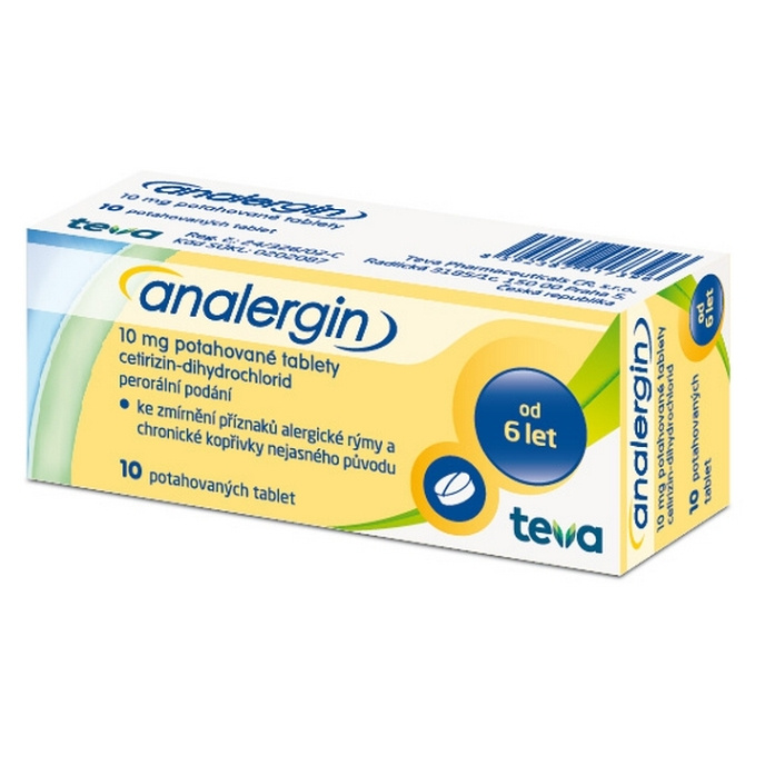 ANALERGIN 10 mg 10 potahovaných tablet