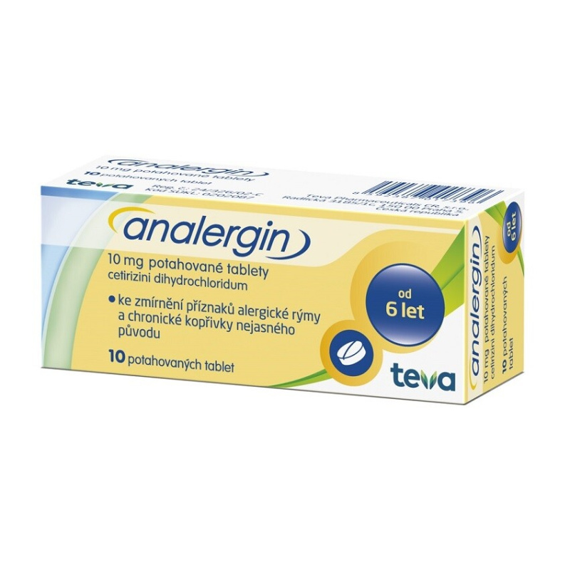 ANALERGIN 10 mg 10 potahovaných tablet