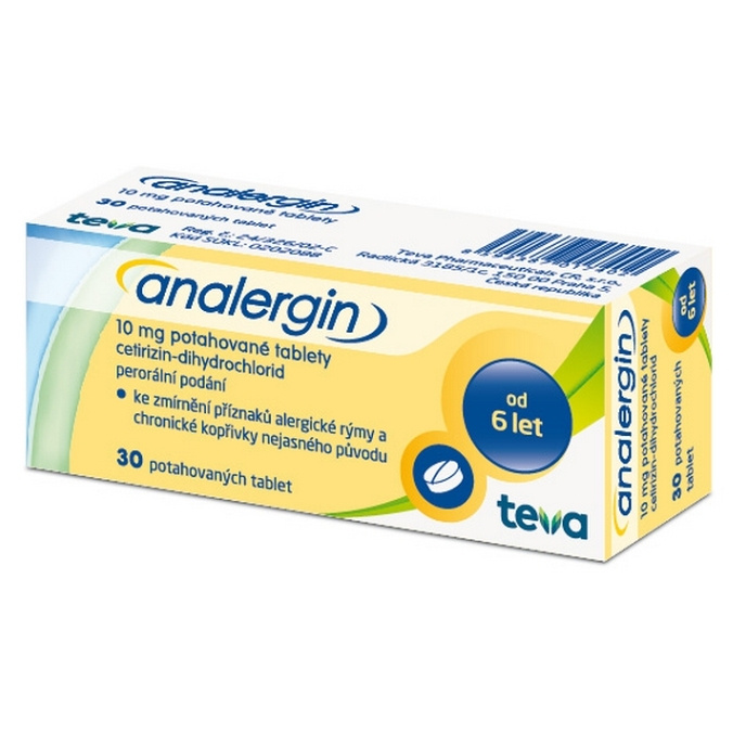 ANALERGIN 10MG Potahovaná tableta 30
