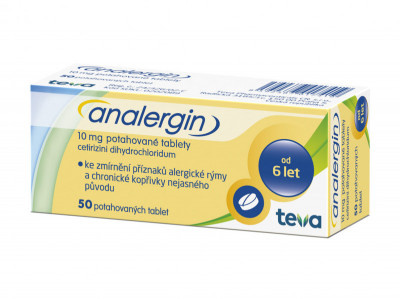 ANALERGIN 10MG Potahovaná tableta 50