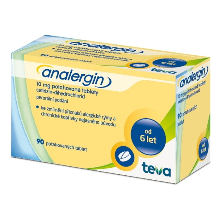 ANALERGIN 10MG Potahovaná tableta 90
