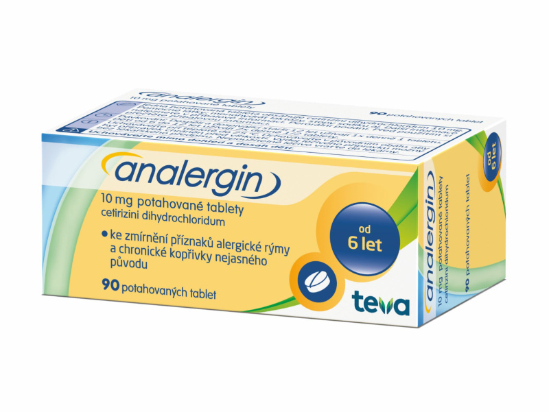 ANALERGIN 10MG Potahovaná tableta 90