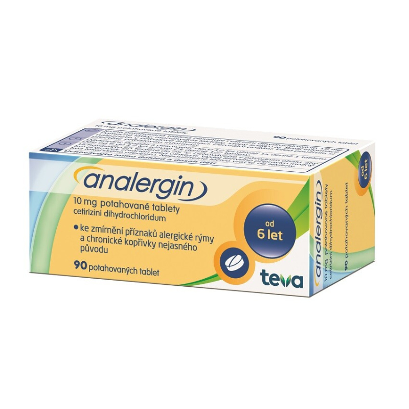 ANALERGIN 10MG Potahovaná tableta 90