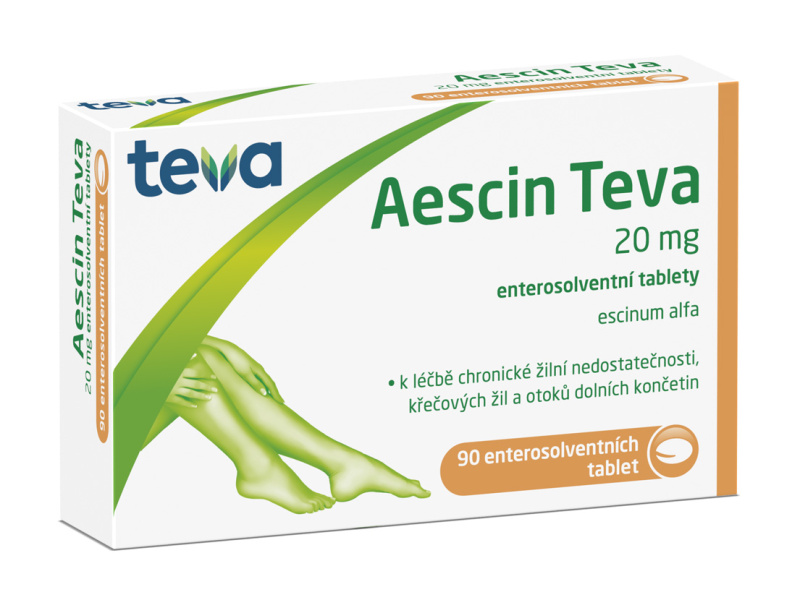 AESCIN TEVA 20MG enterosolventní tableta 90