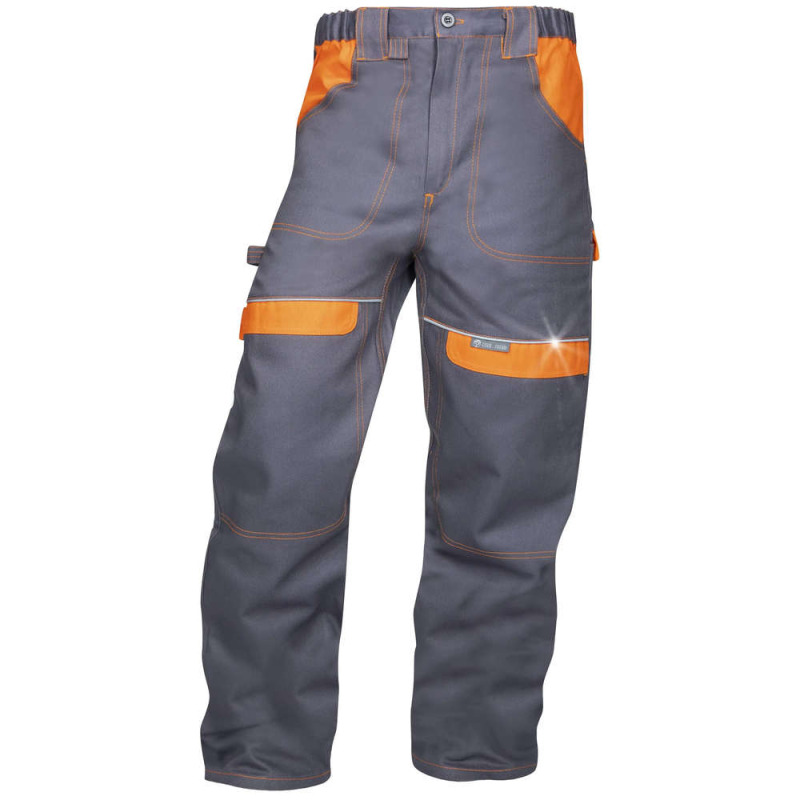 Kalhoty pas COOL TREND šedo-oranžové vel.54