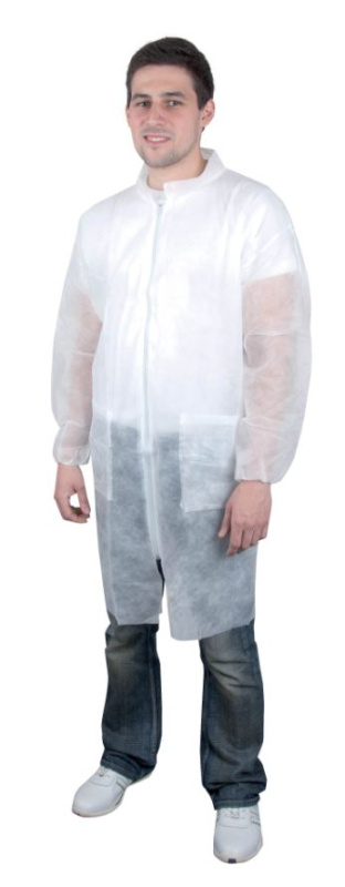 Pánský ochranný plášť - plastový, velikost XL, bílý