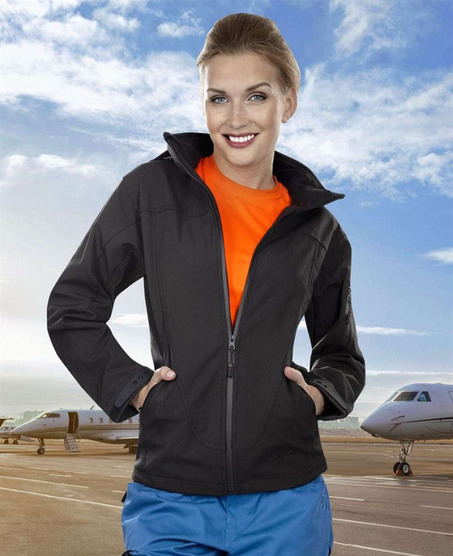 Bunda softsh. ANIMA dámská,černá vel.3XL