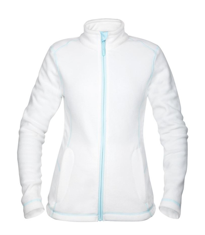 Mikina fleece YVONNE dámská, bílá vel.L