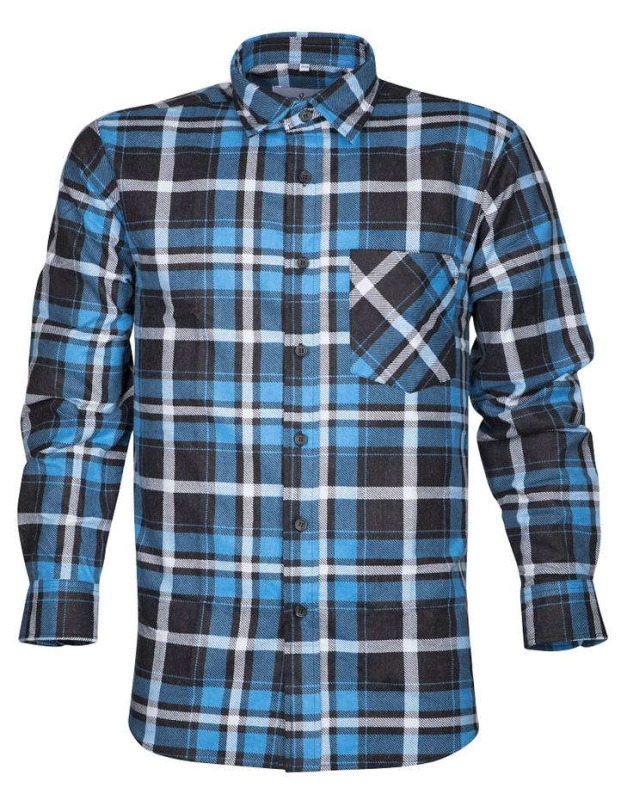 Flanelová košile JONAH, modrá vel.3XL