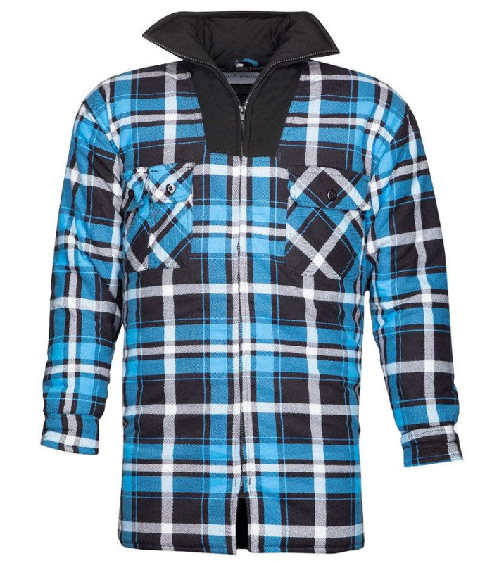 Flanelová košile ZIMNÍ JONAH, modrá vel.2XL