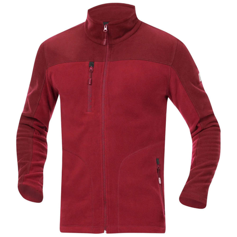Mikina fleece MICHAEL pánská, červená vel.M