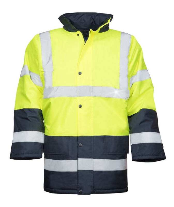 Bunda zimní hi-viz žluto-modrá REF601 vel.S