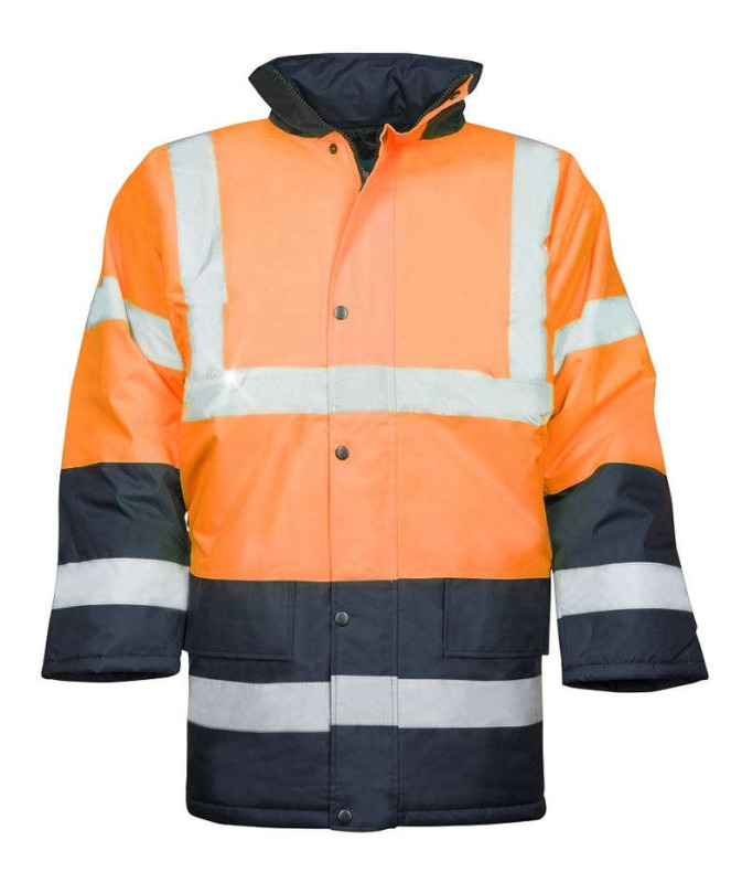 Bunda zimní hi-viz oranžovo-modrá REF602 vel.2XL