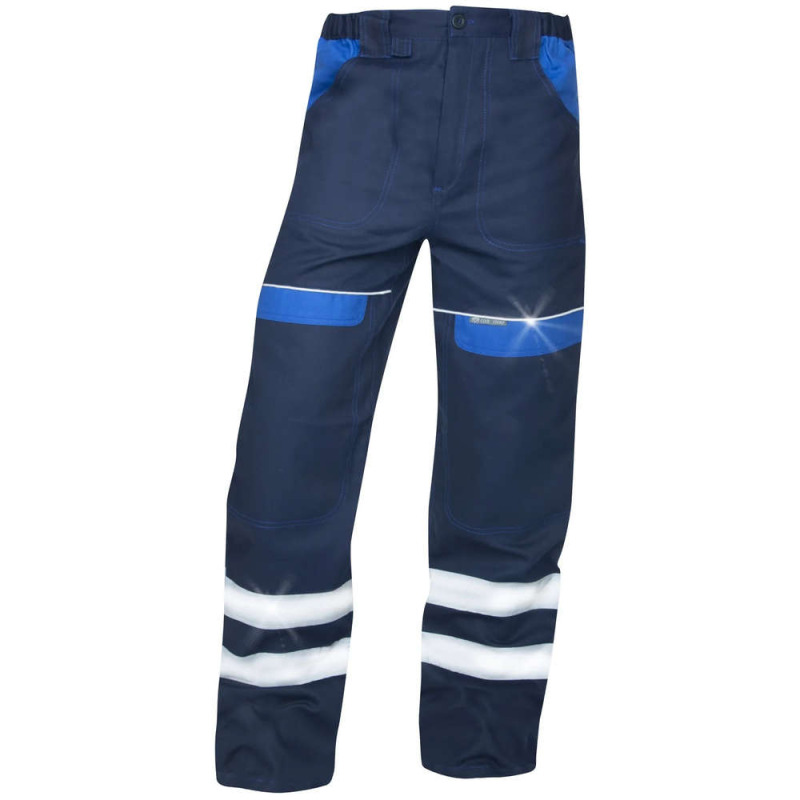 Reflexní kalhoty pas COOL TREND tm.modré-sv.modré vel.60
