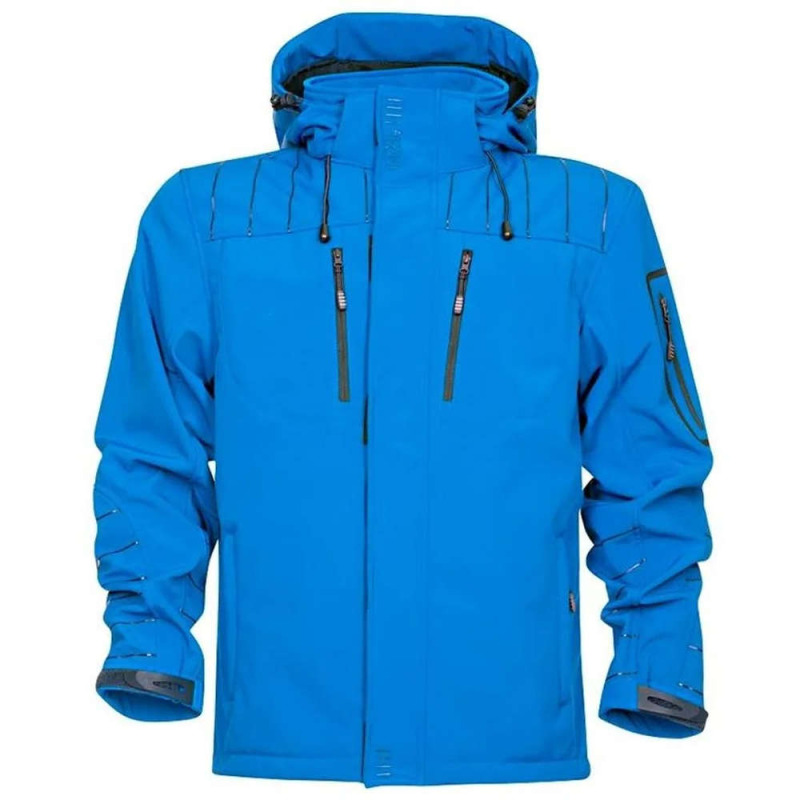 Softshellová bunda 4TECH  modrá vel.3XL