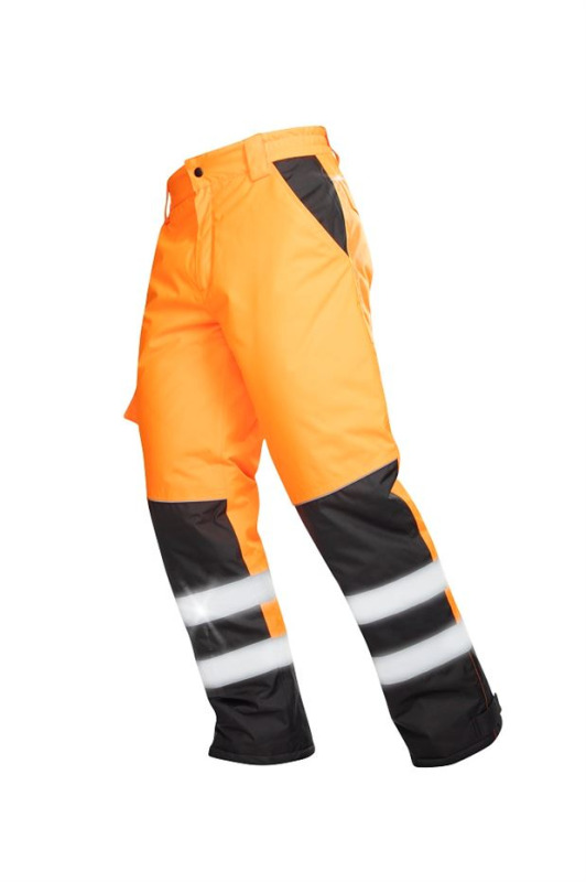 Zimní reflexní kalhoty HOWARD oranžové vel.3XL