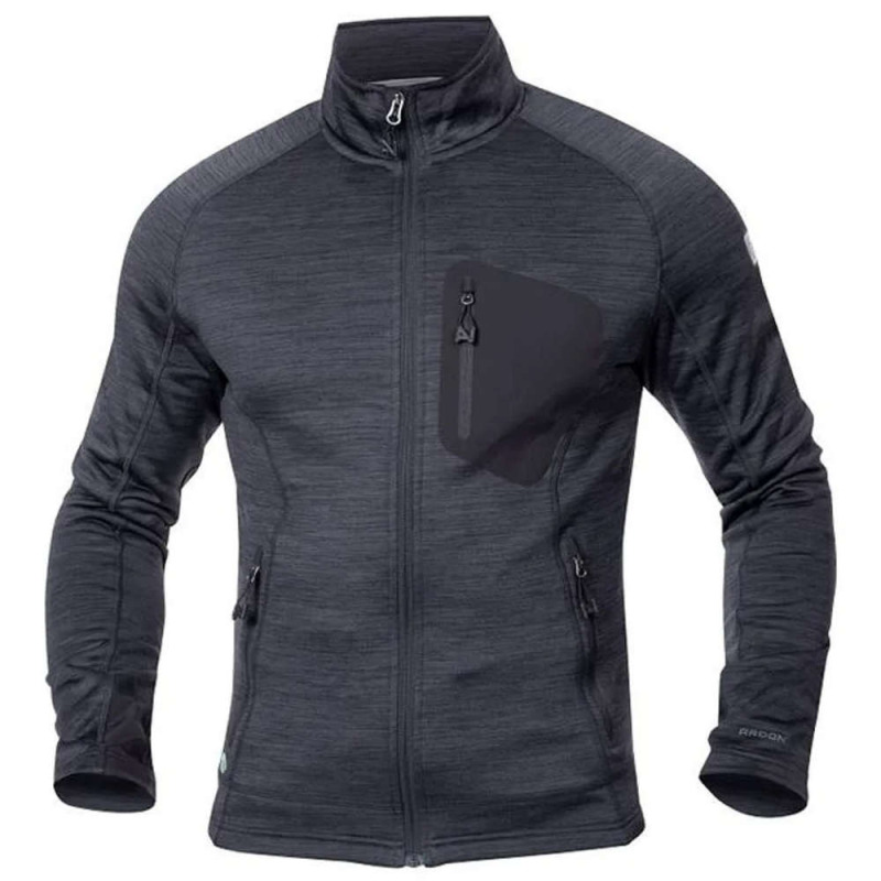 Mikina BREEFFIDRY melange tmavě šedá vel.5XL