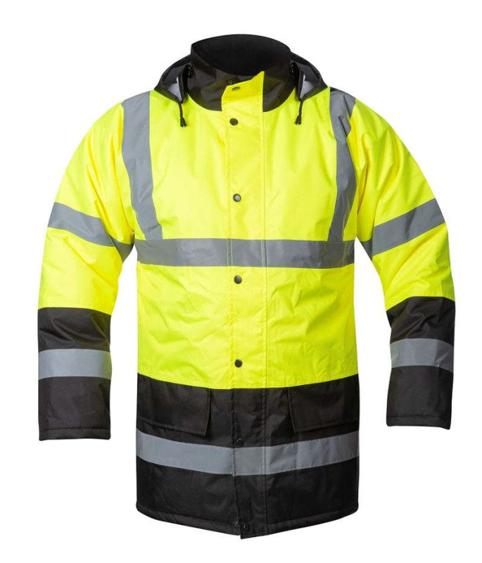 Bunda zimní hi-viz žluto-černá REF603 vel.2XL