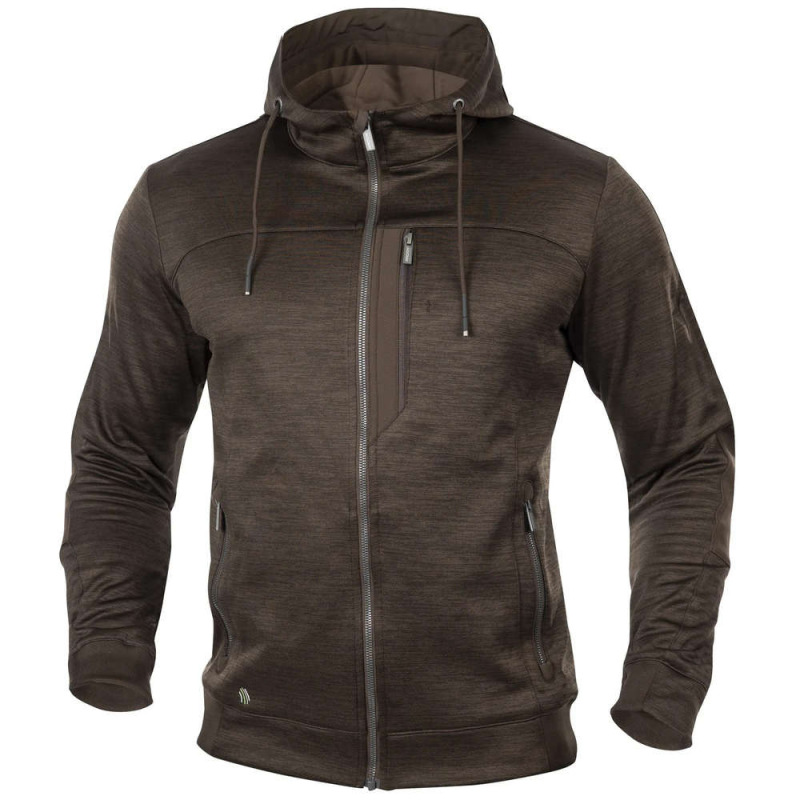 Mikina 3DBreathe melange hnědá vel.2XL