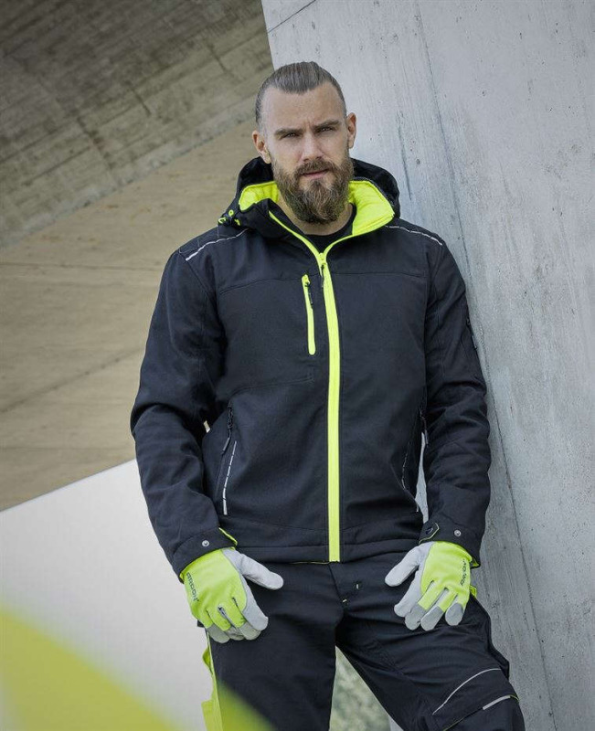 Zimní softshellová bunda Ardon®Vision černo-žlutá vel. 2XL