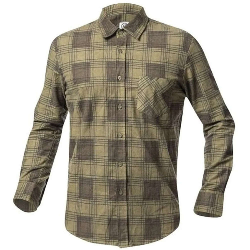 Flanelová košile URBAN, khaki vel.XL