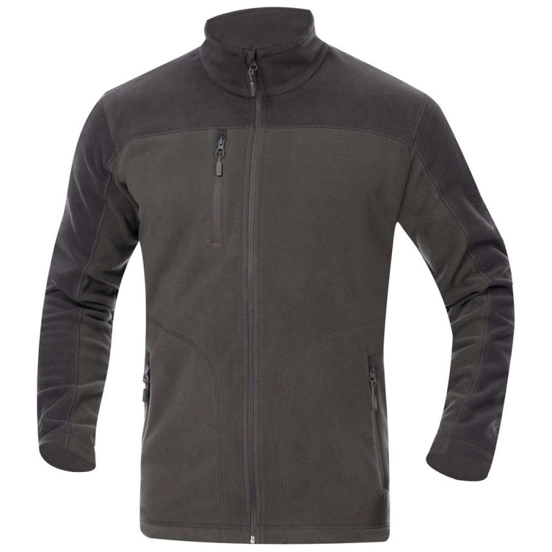 Mikina fleece MICHAEL pánská, hnědá vel.S
