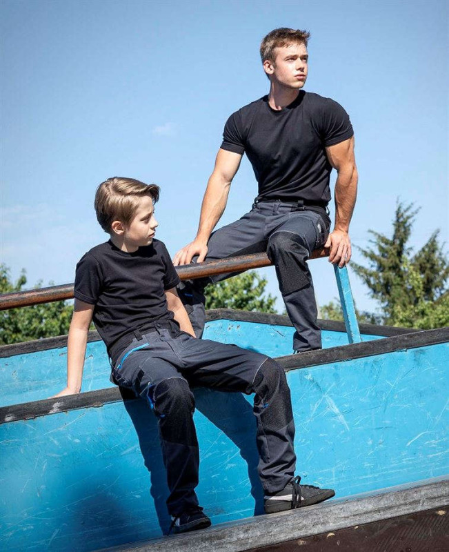 Dětské kalhoty 4Xstretch® tmavě šedé vel.98-104
