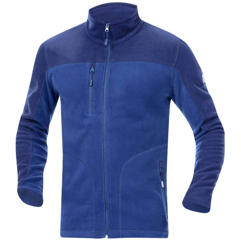 Mikina fleece MICHAEL pánská, středně modrá royal vel.L