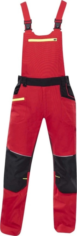 Kalhoty s laclem 4Xstretch® červené vel.48