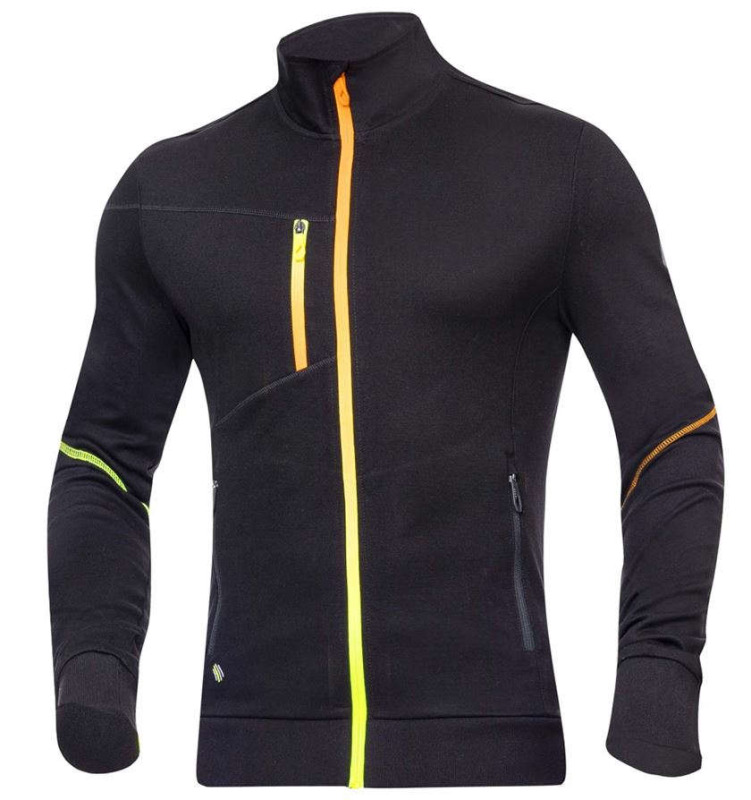 Strečová mikina CREATRON® černá vel.3XL