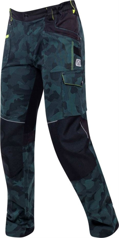 Kalhoty CREATRON® camo zelené vel.64