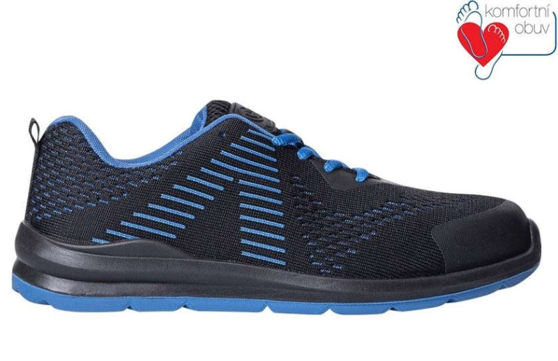 Obuv FLYTEX O1 black/blue vel.41