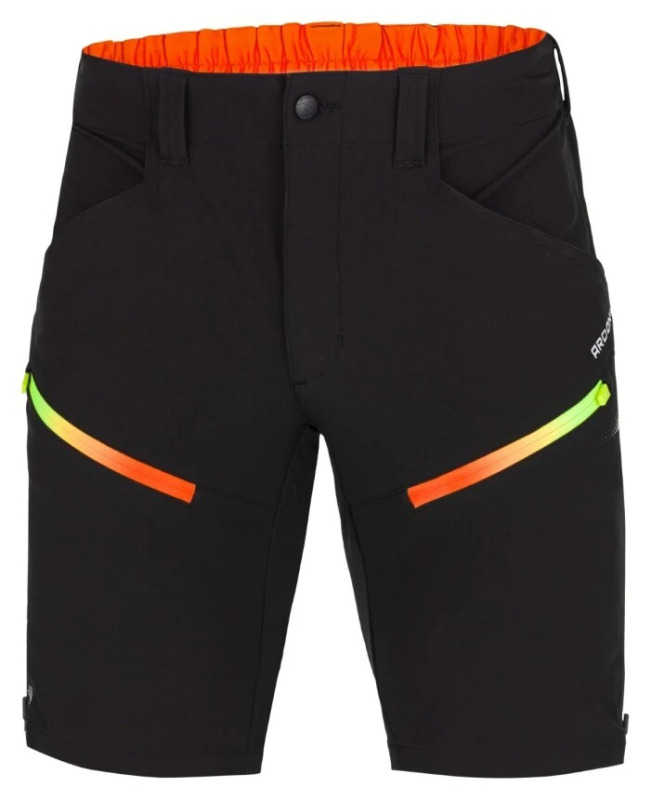 Softshellové kraťasy CREATRON® černá neon vel.48