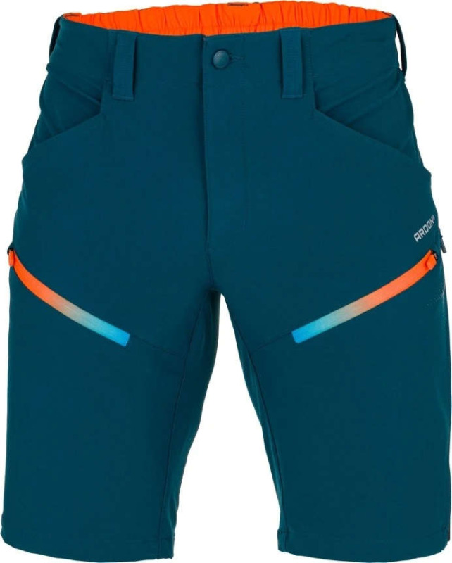 Softshellové kraťasy CREATRON® modrá neon vel.58