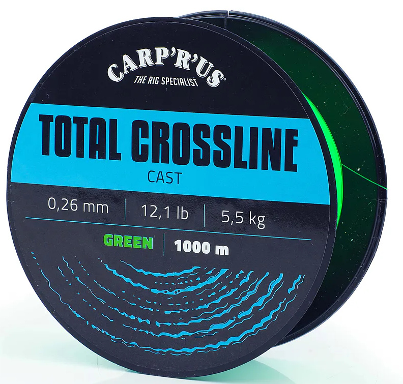 Carp´r´us vlasec total crossline cast green 1000 m - 0,31 mm 7,3 kg