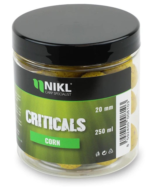 Nikl criticals boilie corn 250 ml - 18 mm