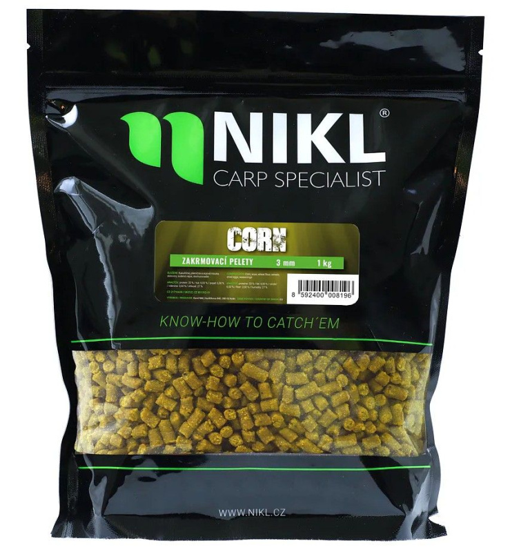 Nikl pelety corn 1 kg - 18 mm s dírou