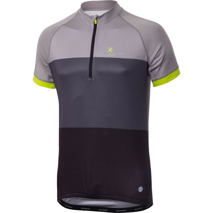 Pánský cyklo dres KLIMATEX Avner šedá/černá Velikost: M
