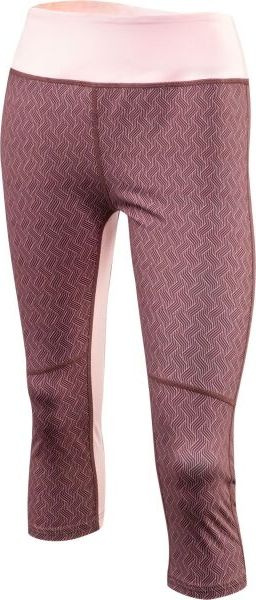 Dámské běžecké 3/4 legíny KLIMATEX Epona hnědé Velikost: L